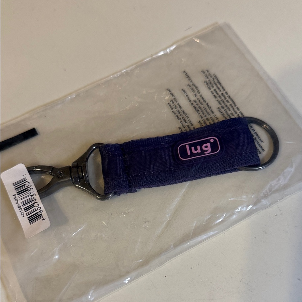 💜New. Lug. Link key chain. Grape Purple. 💜💜💜💜